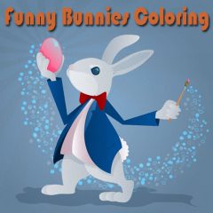 Juego para colorear conejos